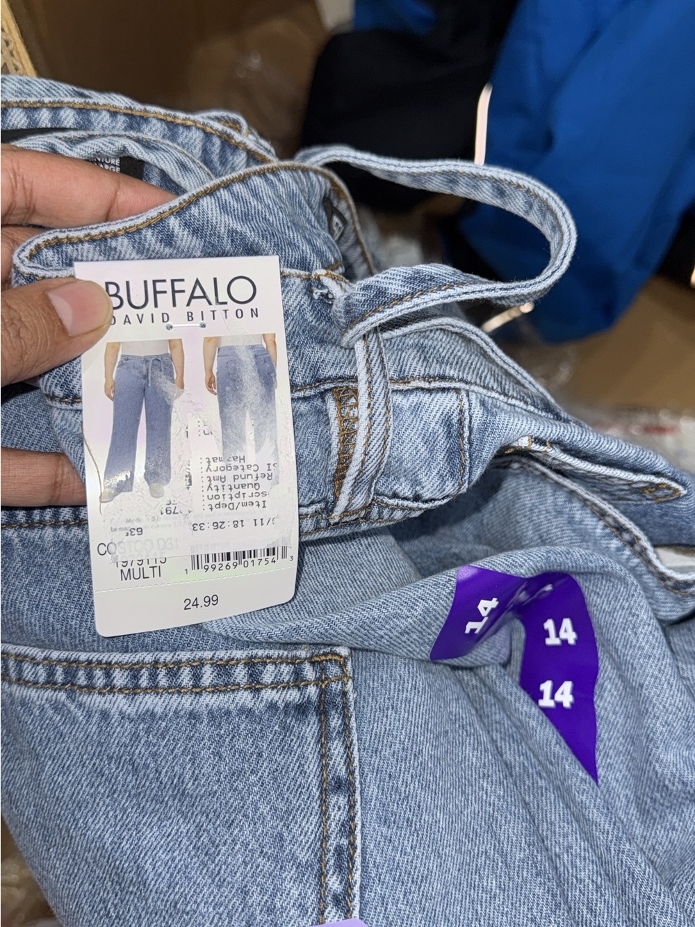 Buffalo David Bitton Light Blue Straight Leg Women's Jeans